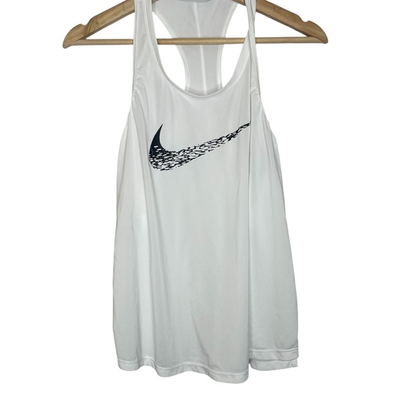White Nike Swoosh Run Tank - Picture 3 of 12